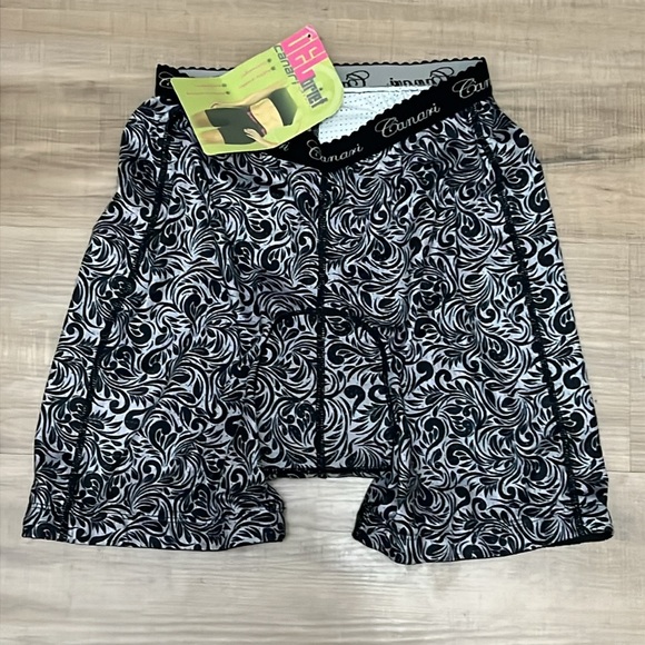 NWT Car air Black Floral Printed Gel Padded Cycling Athletic Briefs Shorts - Picture 9 of 12